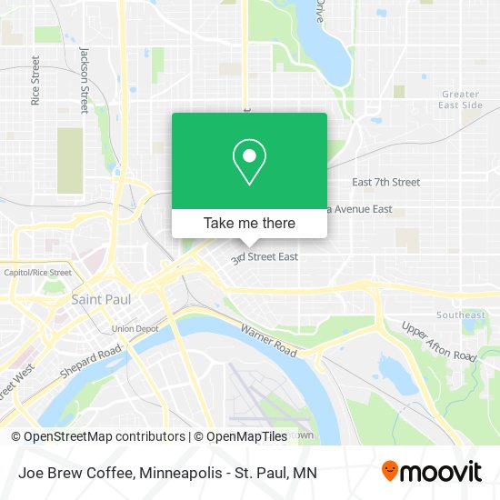 Joe Brew Coffee map