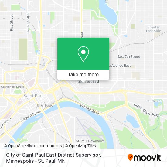 City of Saint Paul East District Supervisor map