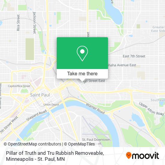 Pillar of Truth and Tru Rubbish Removeable map