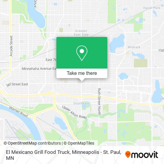 Mapa de El Mexicano Grill Food Truck
