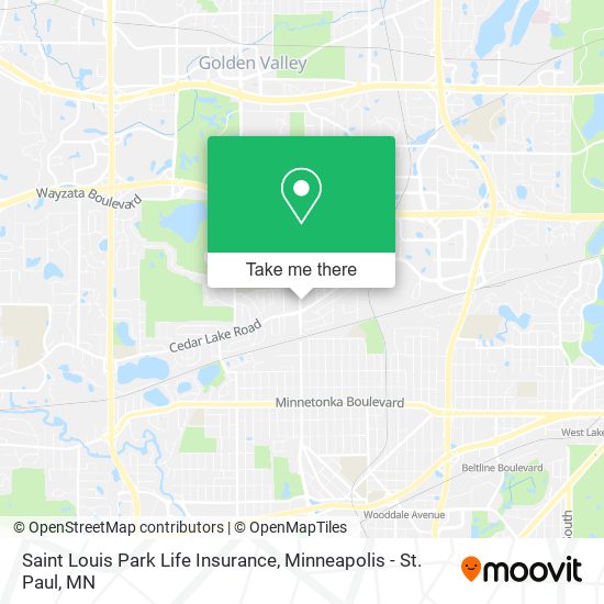 Saint Louis Park Life Insurance map