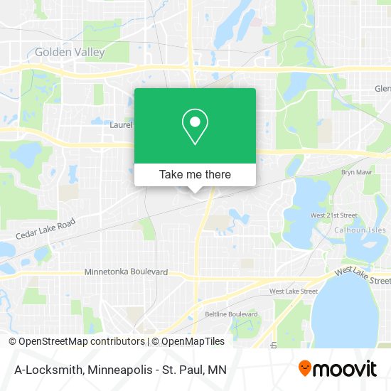 Mapa de A-Locksmith