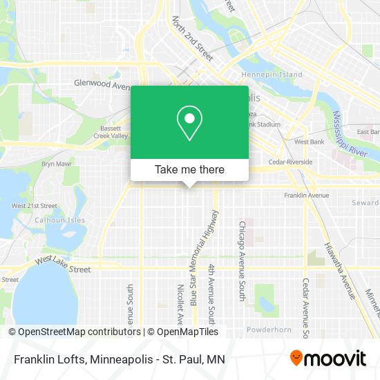 Franklin Lofts map