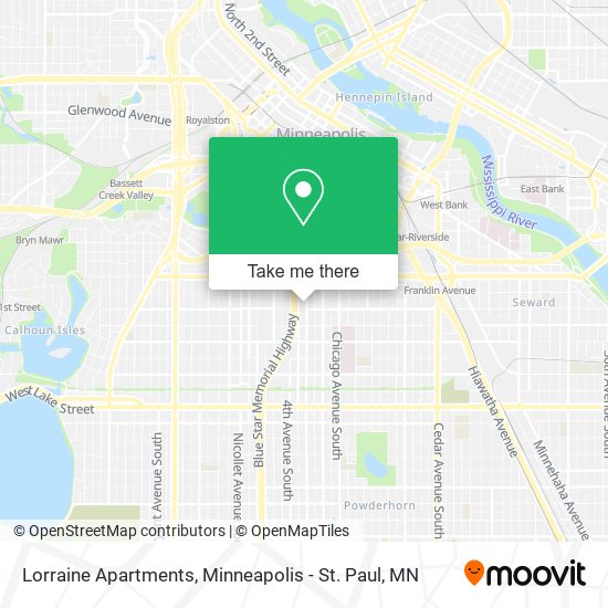 Lorraine Apartments map