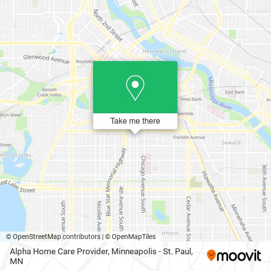 Alpha Home Care Provider map