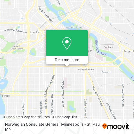 Mapa de Norwegian Consulate General