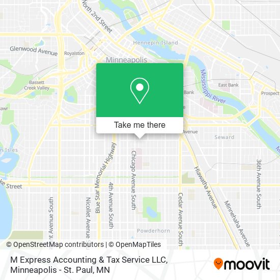 M Express Accounting & Tax Service LLC map