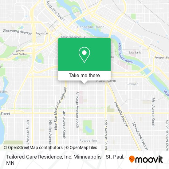 Tailored Care Residence, Inc map