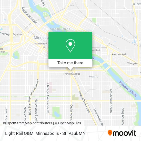Light Rail O&M map