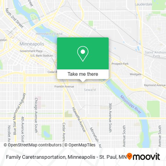 Family Caretransportation map