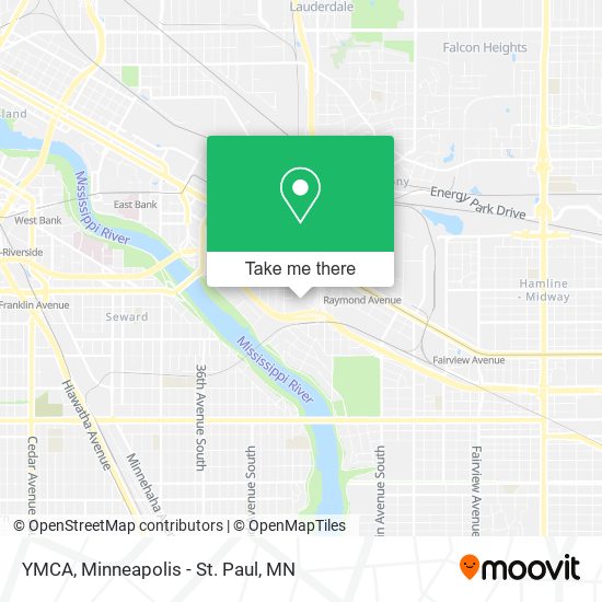 YMCA map