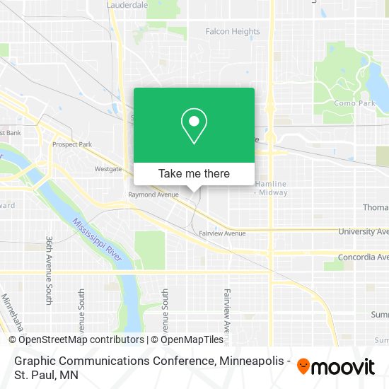 Graphic Communications Conference map