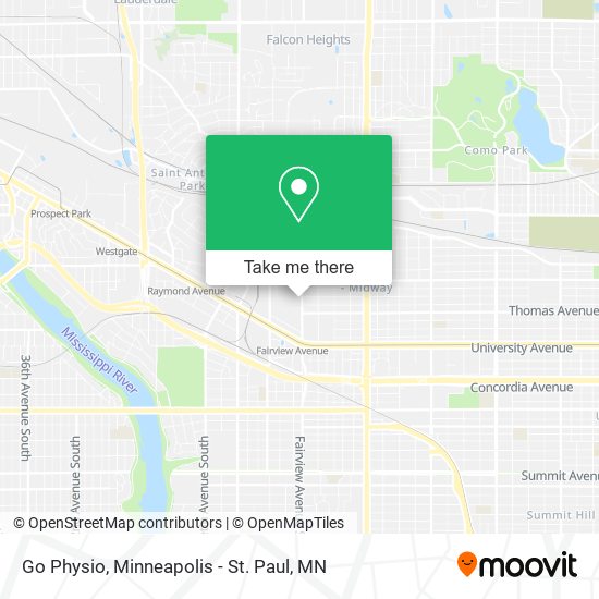 Go Physio map