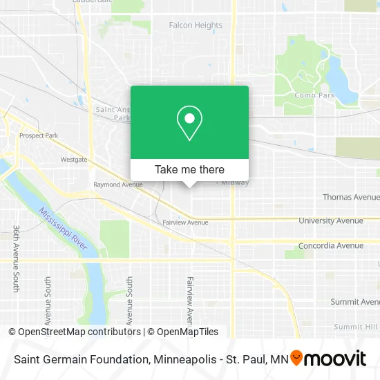 Saint Germain Foundation map