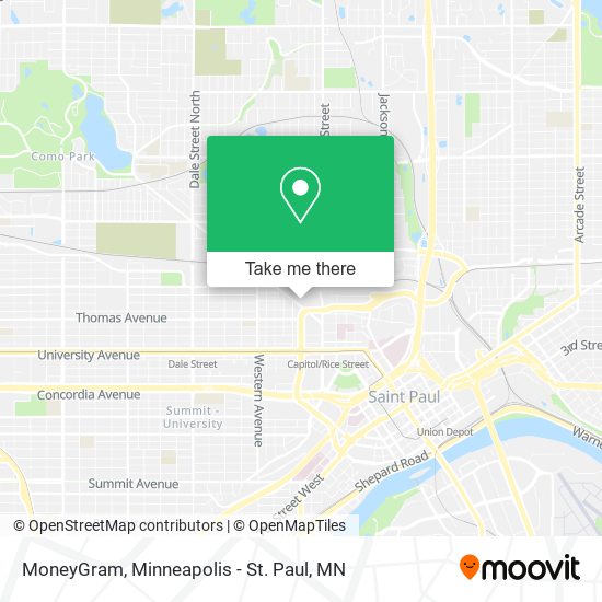 MoneyGram map