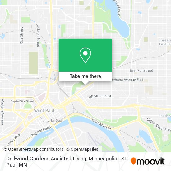 Dellwood Gardens Assisted Living map