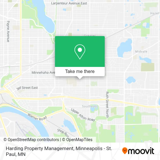 Harding Property Management map