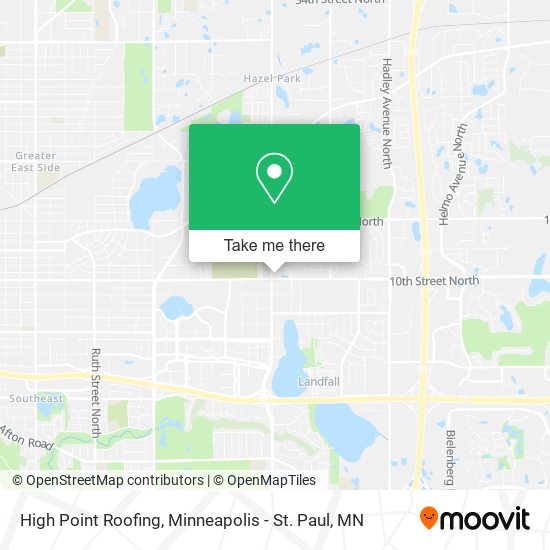 Mapa de High Point Roofing