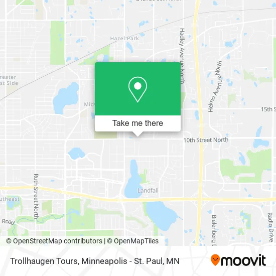 Trollhaugen Tours map