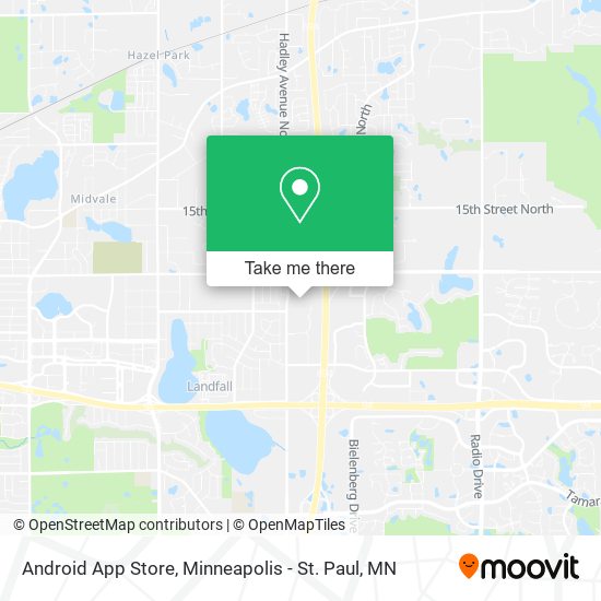 Android App Store map