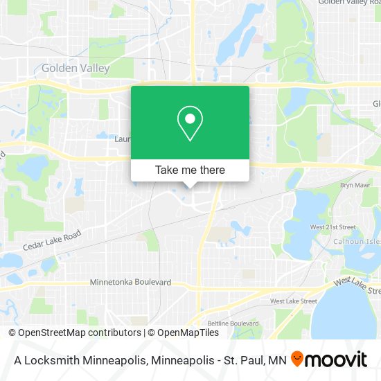 A Locksmith Minneapolis map