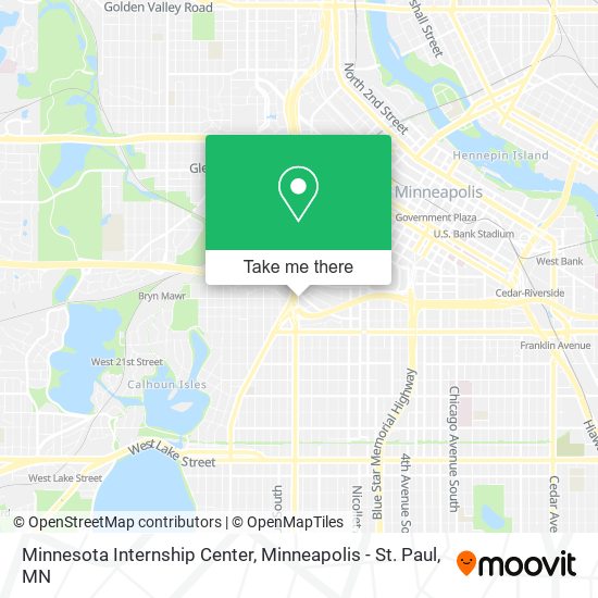 Mapa de Minnesota Internship Center