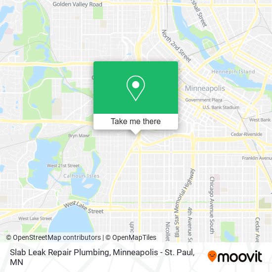 Mapa de Slab Leak Repair Plumbing