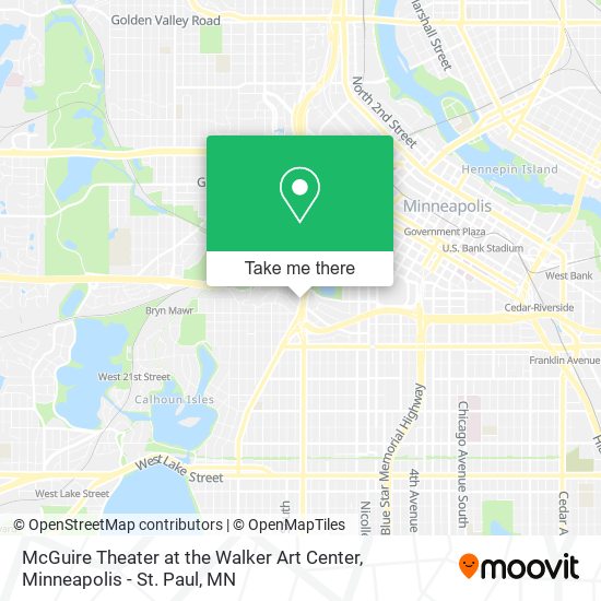 Mapa de McGuire Theater at the Walker Art Center