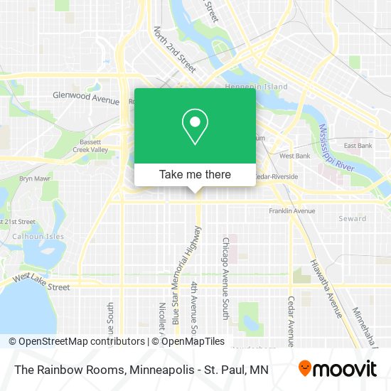 The Rainbow Rooms map