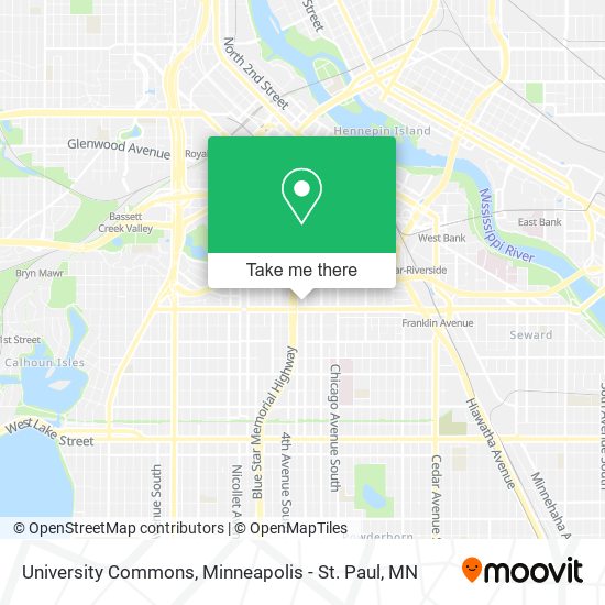 University Commons map
