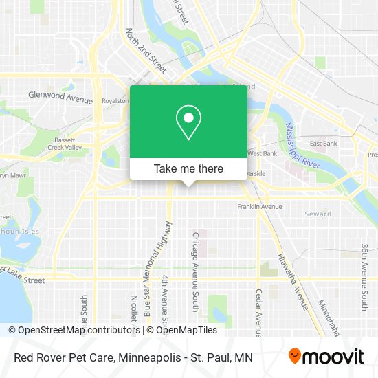 Red Rover Pet Care map