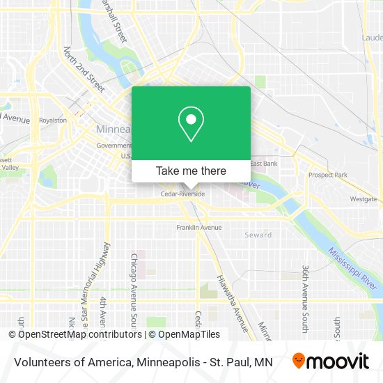 Mapa de Volunteers of America