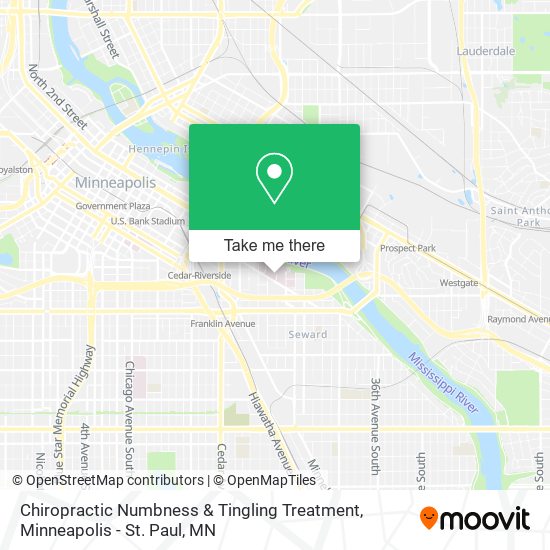 Mapa de Chiropractic Numbness & Tingling Treatment