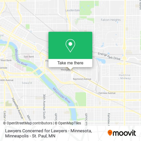 Lawyers Concerned for Lawyers - Minnesota map