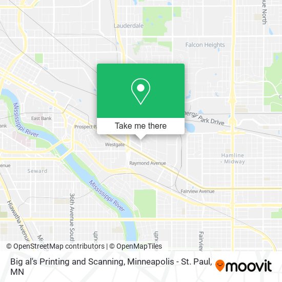 Big al's Printing and Scanning map