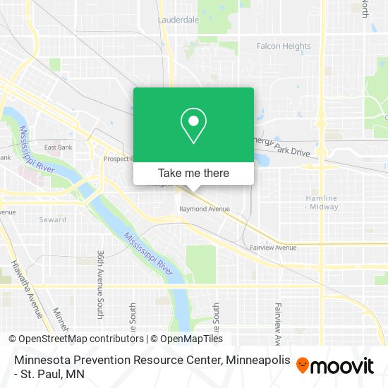 Mapa de Minnesota Prevention Resource Center