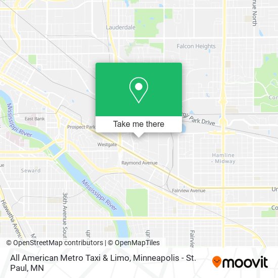 All American Metro Taxi & Limo map