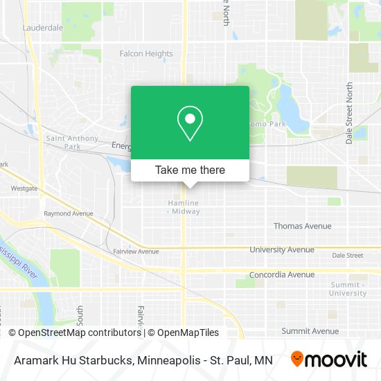 Aramark Hu Starbucks map