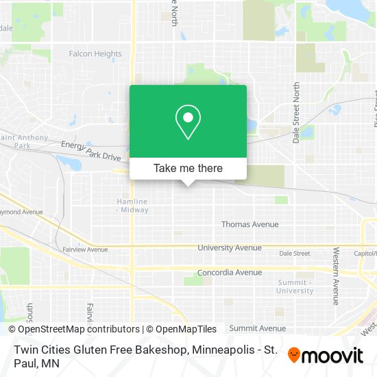 Mapa de Twin Cities Gluten Free Bakeshop