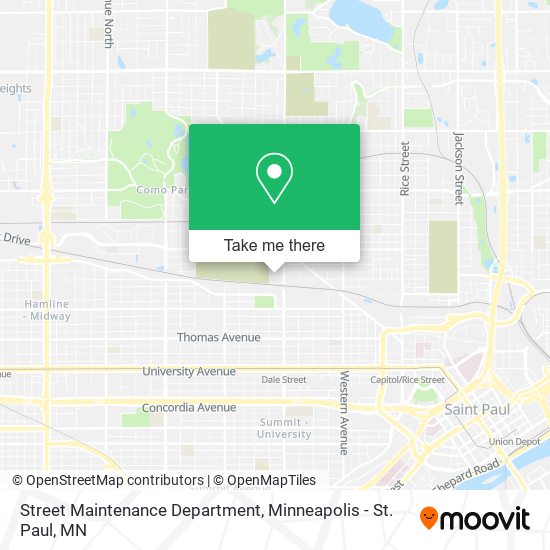 Street Maintenance Department map