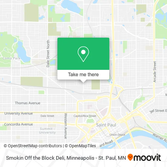 Mapa de Smokin Off the Block Deli