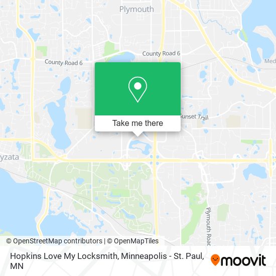 Mapa de Hopkins Love My Locksmith