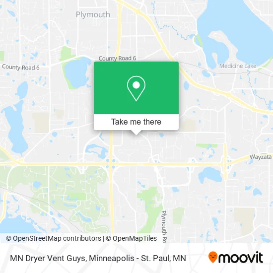 Mapa de MN Dryer Vent Guys