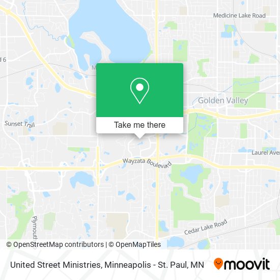 United Street Ministries map