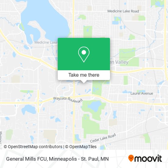 Mapa de General Mills FCU