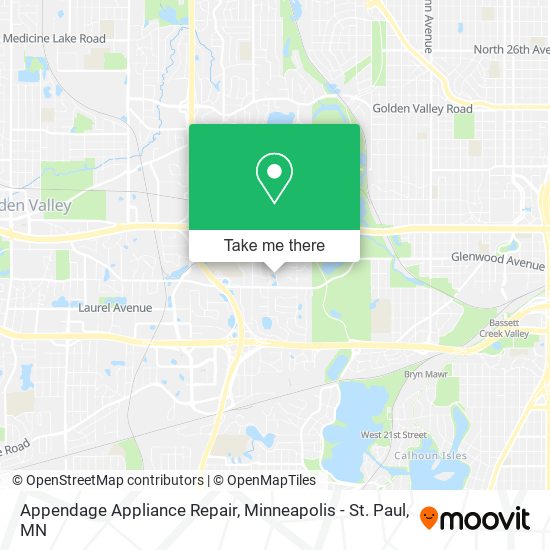 Mapa de Appendage Appliance Repair