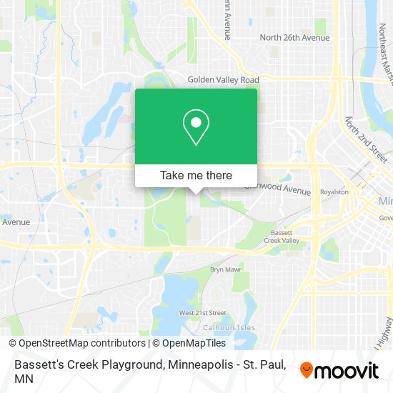 Mapa de Bassett's Creek Playground