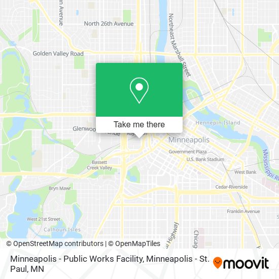 Minneapolis - Public Works Facility map