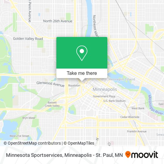 Minnesota Sportservices map