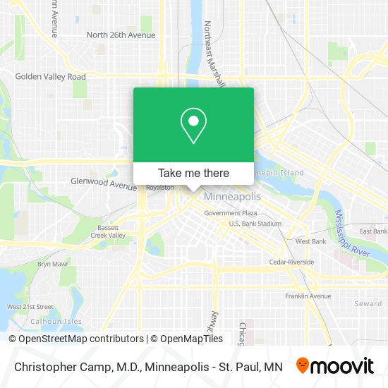 Christopher Camp, M.D. map